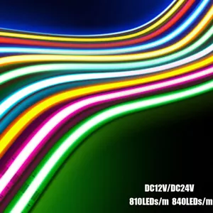 5-20m High Density COB LED Strip Lights RGB/CW/WW/NW Flexible Tape Rope Cabinet - Picture 1 of 46