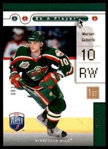 2005-06 Be A Player First Period #44 Marian Gaborik /100