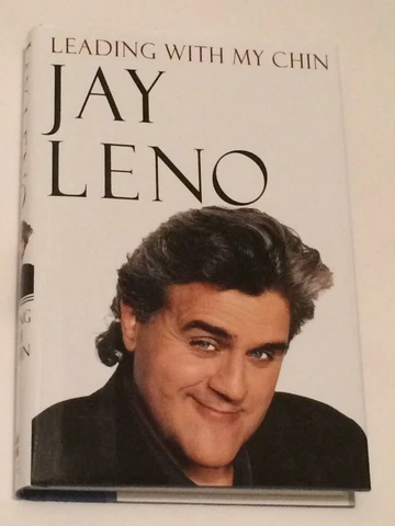 JAY LENO 'Yo Rick!' SIGNED Leading With My Chin 1996 BOOK 1st The Tonight Show!! Cover