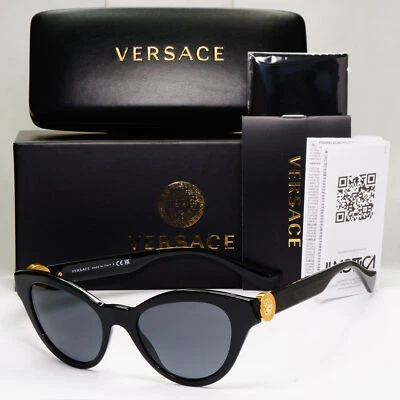 Gafas de sol Versace oro negro ojo de gato medusa MOD VE 4435 GB1/87 52 mm Foto 1 de 4