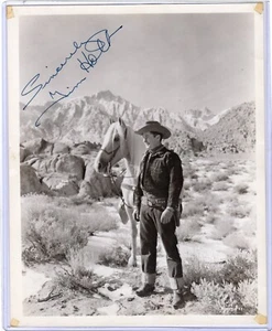 Tim Holt Signed Vintage 8"x 10" Photograph Classic Western RKO Actor Autographed - Picture 1 of 1