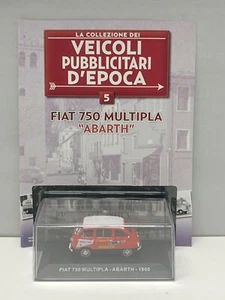Fiat 750 Multipla Abarth 1960 Veicoli Pubblicitari D'Epoca Edicola 1:43 Nuovo - Foto 1 di 6