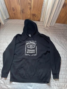 Jack Daniels JD Old NO. 7 Casual Fleece Hoodie Sweatshirt Black Adult XLarge XLG - Picture 1 of 2