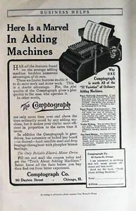 Vintage 1909 The Comptograph Company Adding Machine Full Page Original Ad  721b - Picture 1 of 1