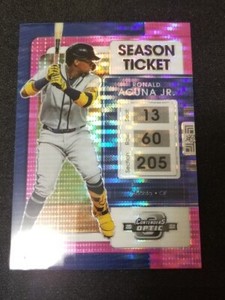 2022 Chronicles Ronald Acuna Jr Contenders Optic #24 | PINK PULSAR | NM/M 