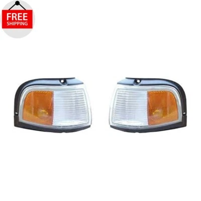 New Front Side Marker Lamp Assembly Pair Fits 1987-1996 Oldsmobile Cutlass Ciera - Image 1 of 4