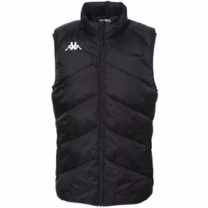 KAPPA MENS VIATTO PADDED GILET - BLACK - BNWT - Picture 1 of 1