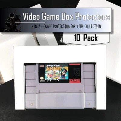 10 SNES Trays Super Nintendo Reproduction Tray Inserts White Box Lot - Image 1 of 4