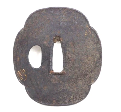 High quality Tsuba Japanese Sword Guard of Iron EDO Period From JAPAN Rare JP - Image 1 of 4