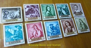 EBS Spain 1962 - Painting (V) Zurbarán - Stamp Day - 1304-1319 MNH** cv $36 - Foto 1 di 6