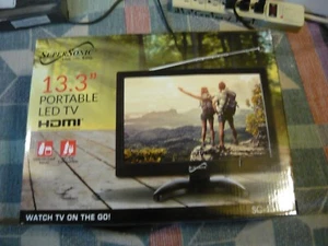 Supersonic SC-1310TV 13.3” Portable LED TV with HDMI 12 Volt AC/DC - Picture 1 of 15