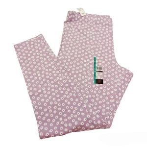 No Boundaries Lavender Ankle Leggings-XL (15/17) Juniors-Daisies-Purple - Picture 1 of 4