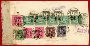 China 1945, $121 on Reg Airmail Cover , Chungking to US (with Censorship Tape) - Picture 1 of 2