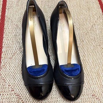 Cole Haan Wedge Elegant Black Leather Women's Shoes Sz.9.5B - Image 1 of 4