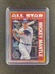 2025 Topps Series 2 Mickey Mantle Chrome All Stars Mojo Refractor Yankees - Picture 1 of 2