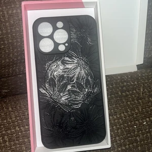 Mzelo Handyhülle für I Phone 13 Pro schwarz/blumen - Bild 1 von 7