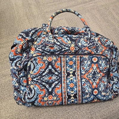 Vera Bradley Weekender вещевой дорожная сумка с ремнем Марракеш узор - Изображение 1 из 4