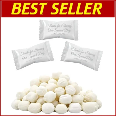 Mentas de mantequilla nostálgicas con versículo de boda único - 275 empaquetadas individualmente Foto 1 de 4