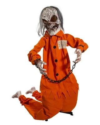 Gefangener in Fesseln mit Bewegung, Licht und Sound als Animatronic 168cm - Bild 1 von 4