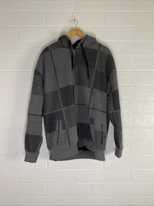 Xl Gray And Black No Fear Y2K 2000s Skull Punk Skater Fluffy Interior hoodie - Picture 1 of 8