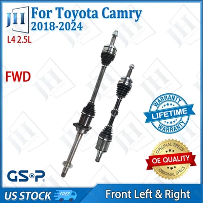 OE Front Pair Left Right CV Axle Shaft For 2018-24 Toyota Camry RAV4 L4 2.5L FWD - Image 1 of 4