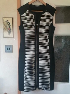 Ladies Roman Originals b&w dress size 12 - Picture 1 of 7