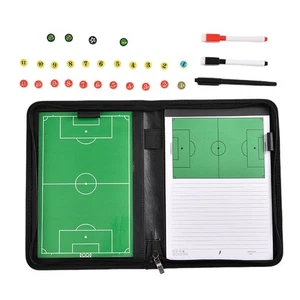 Football Tactics Board with Magnetic Chess Pieces Zippered for Easy Transport - Picture 1 of 12