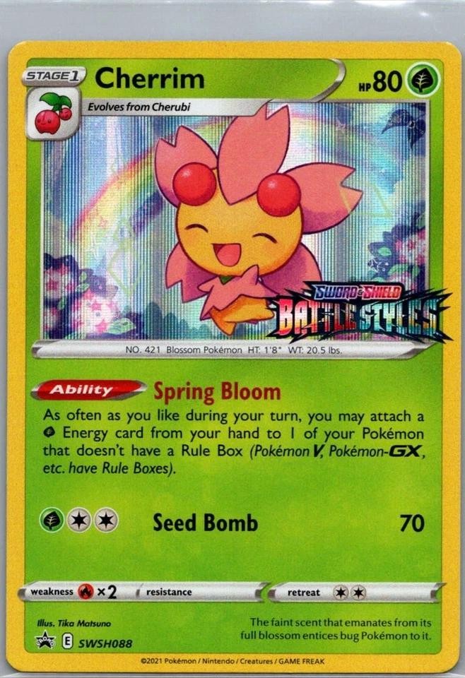 Cherrim -  (Prerelease) Promo SWSH: Sword & Shield Promo Cards SWSH088 NM - Image 1 of 2