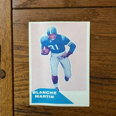 1960 Fleer Football #78 Blanch Martin * PINK PROOF - Image 1 of 2