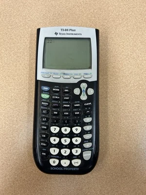 Texas Instruments TI-84 Plus Graphing Calculator Yellow School Property Edition - Image 1 of 4