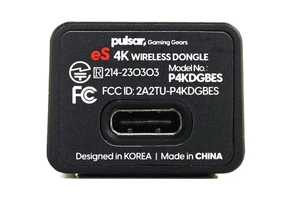 Pulsar USB-C eSports 4K Wireless Dongle for eS Series Gaming Mice | Black - Afbeelding 1 van 7