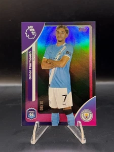 2025-26 Topps Premier League EPL - Omar Marmoush Black /10 Man Manchester City - Picture 1 of 2