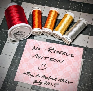 No Res. - SULKY 40wt Rayon 1x1500m+4x250m Thread Spools - NEW STOCK - "Big Red" - Picture 1 of 5