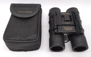 Panther 10x25 Compact Binoculars, Fully Coated Optics 100M/1000M. With Soft Case - Picture 1 of 9