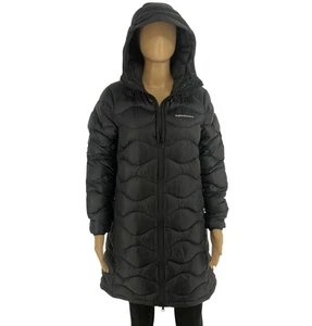 Peak Performance Damen Black Helium Down Hooded Parka Jacke Mantel Gr. S - Bild 1 von 12