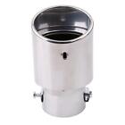 Round Chrome Stainless Steel Car Rear Round Exhaust Pipe Muffler Tip CH