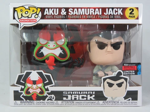 Animation Funko Pop - Aku & Samurai Jack 2 Pack - Samurai Jack - NYCC Exclusive Cover