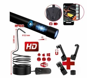 KS Tools Mobiler Wi-Fi-Videoskop-Satz mit Ø 5,5 mm 0° HD Frontkamera-Sonde,5-tlg - Picture 1 of 3