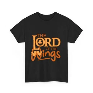Funny Chicken Wing Pun T-Shirt | Lord Of The Wings Foodie - Picture 1 of 15