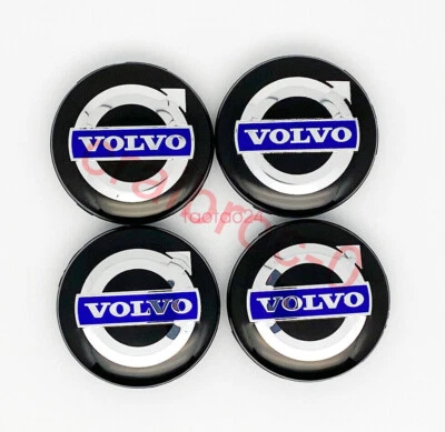 Центральные колпаки ступицы колеса 4 шт для Volvo V40 V90 S40 S60 S80 XC60 XC70 XC90 64 мм - Изображение 1 из 3