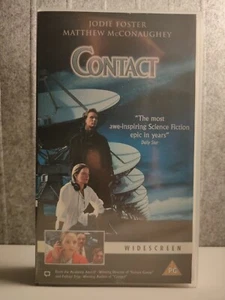 Contact - Jodie Foster - Matthew McConaughey (PAL VHS) Widescreen Edition - Picture 1 of 4