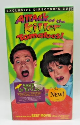 Attack of the Killer Tomatoes Sealed VHS 1995 Director's Cut - Image 1 of 4