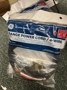 GE WX09X10035 Universal Range Power Cord / 4-Wire — 4 Feet - Picture 1 of 5