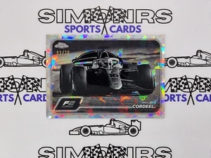 2024 Topps Chrome Sapphire F1 Formula 1 Amaury Cordeel Black & White 03/20 #104 - Imagen 1 de 2