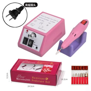 Electric Nail File Drill Manicure Machine Art Acrylic Pedicure Tool Set US EU - Picture 1 of 27