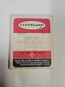 Cleveland Twist Drill Bits High Speed Steel List No. 2012 NOS High Helix 10 Bits - Picture 1 of 7