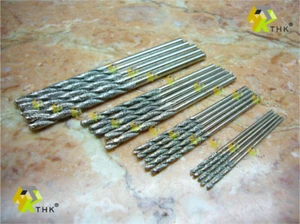 1mm to 2.5mm THK Diamond coated tipped drill hole twist bit drills 20 pieces SET - Picture 1 of 2