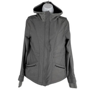 Ivivva Jacket Girls Size 14 Hooded Gray Full Zip Nylon Polyester CJ-1752 - Picture 1 of 8