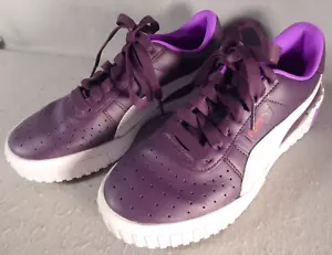 Sneakers basse stringate Puma Cali Chase taglia 8 viola scarpe bianche 369970-01 - Foto 1 di 10