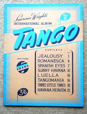 Tango No 2 -  LAWRENCE WRIGHTs International Album: 8 Songs Piano Ukulele Vocal - Image 1 of 4